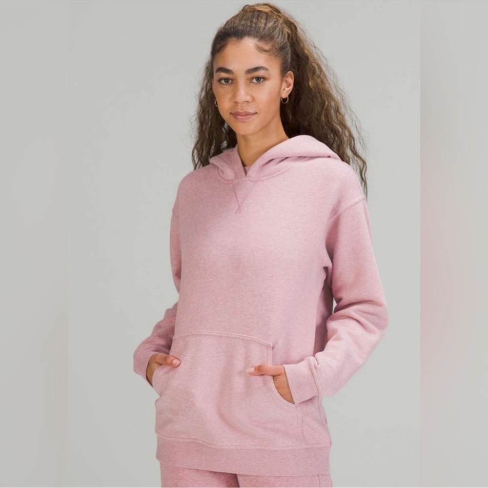 Lululemon All Yours Fleece Hoodie
Heathered Pink Taupe Size 16